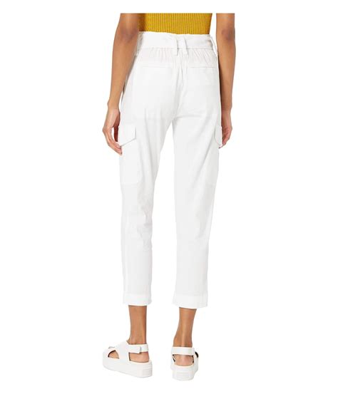 Vince Belted Linen Pants Optic White Womens Casual Pants In White Lyst