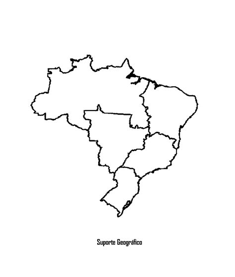 Mapa Das Regiões Do Brasil Para Colorir LEARNBRAZ
