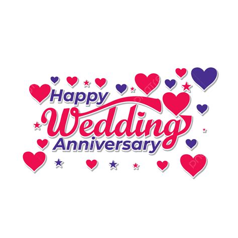 Happy Wedding Anniversary Vector Wedding Annivesary Anniversary Png
