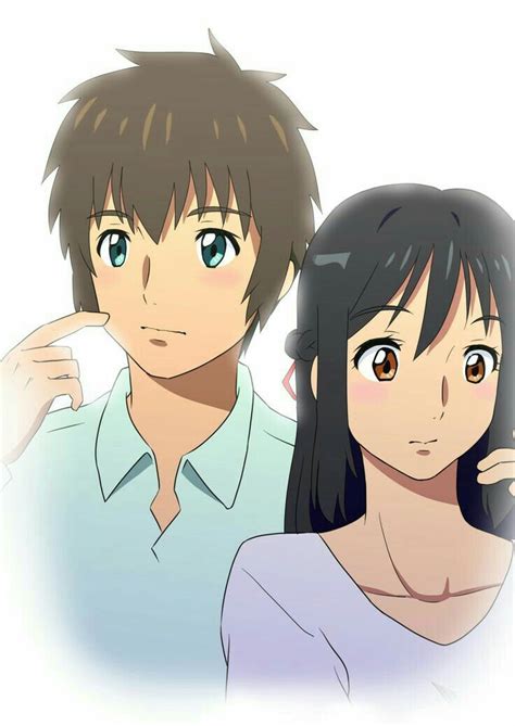 Your Name Mitsuha And Taki As A Romantic Couple Your Name Movie Your