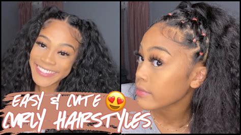 Easy Natural Curly Hairstyles ♡ Youtube
