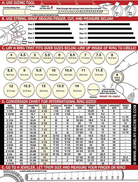 Ring Sizing Chart This Is My Favorite And The Best Way To Tell What