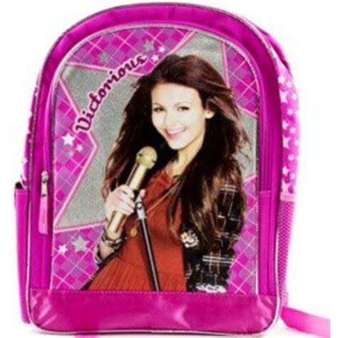 nickelodeon victorious pink sparkling backpack toys and games justice backpacks