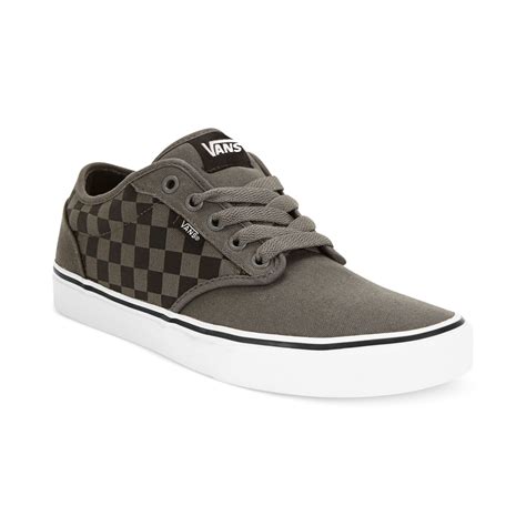 Vans Atwood Sneakers In Gray For Men Pewterblack Checkerboard Lyst