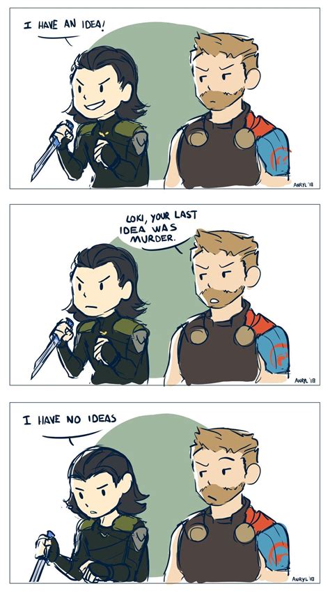 I Love How Loki Is Drawn In This Marvel Jokes Avengers Comics