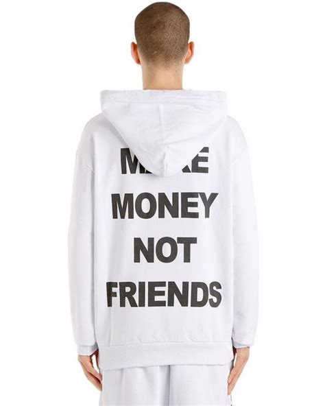 This section will focus on how to make money selling products from home. Make Money Not Friends White Logo Print Cotton Sweatshirt Hoodie For Men Lyst | Making Money Video