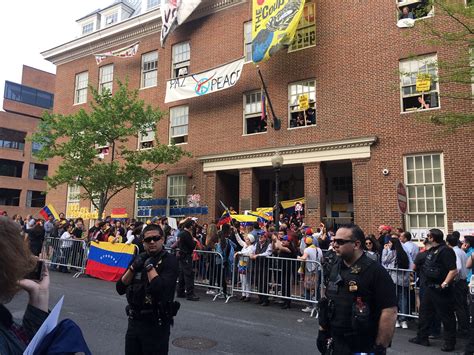 Standoff Continues At The Venezuelan Embassy In Dc
