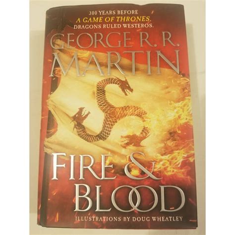 Fire And Blood George Rr Martin Hardcover 1st Edtion Got Etsy
