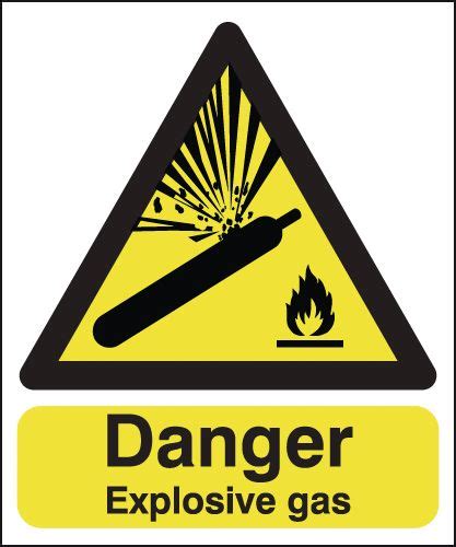 Danger Explosive Gas Signs Seton