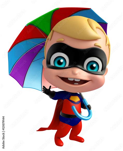 Cute Superbaby With Stock Illustration Adobe Stock