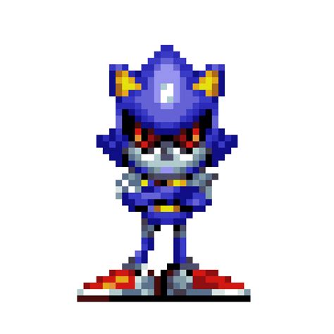 The name's sonic, sonic the very real hedgehog! Sonic Mania Metal Sonic Sprite by TitoTheOG on DeviantArt