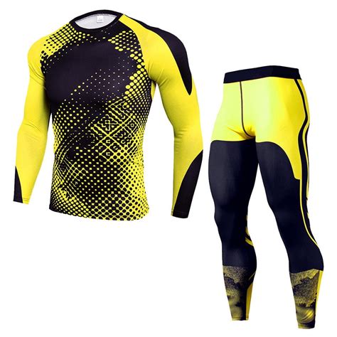 jygee male thermal underwear compression suit long johns winter outdoor sports function training