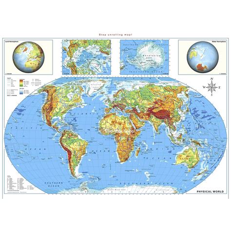 World Political And World Physical Maps The Map Shop