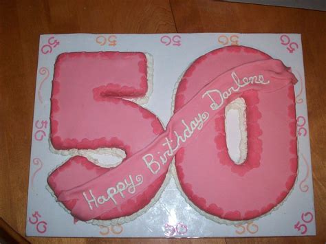 Number 50 Birthday Cake