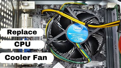 How To Remove And Install The Cpu Cooler Fan On Your Pc Youtube