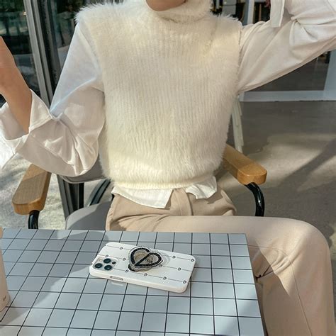 Solid Tone Turtleneck Knit Vest Dabagirl Your Style Maker Korean Fashions Clothes