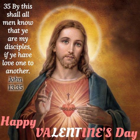 Happy Valentines Day Lent Jesus John 13 35 Disciple Happy