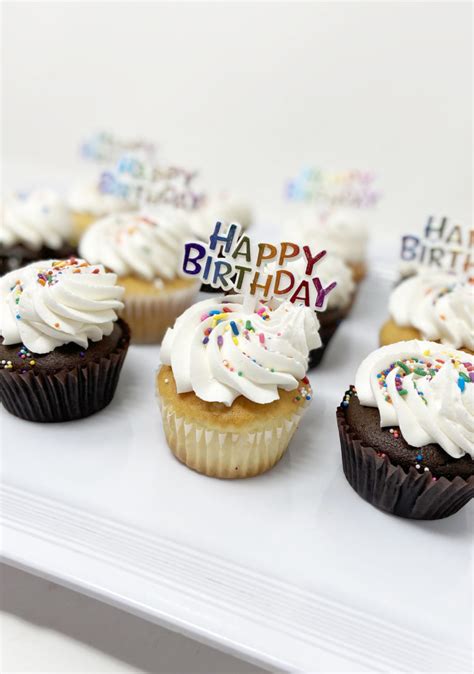 Happy Birthday Cupcakes Dozen Fate Cakes Columbus Ohio