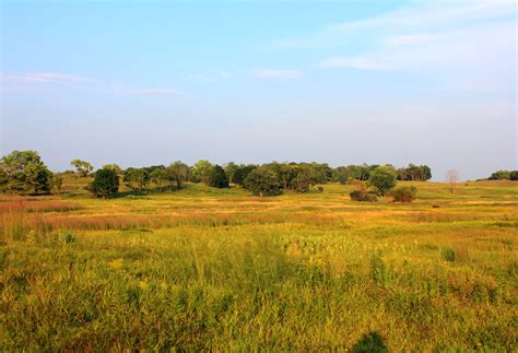 Prairie Landscape At Chain O Lakes State Park Illinois Image Free