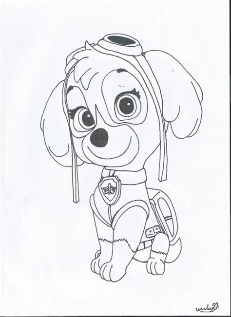 24 nickjr paw patrol printables. coloring pages paw patrol | Paw Patrol Sky Coloring Page ...