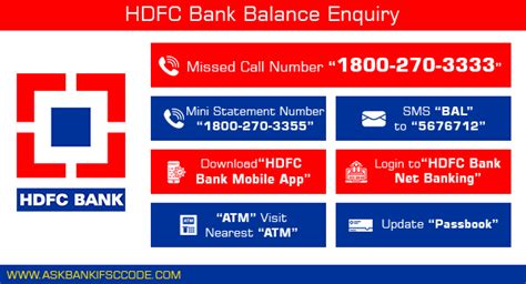 View live hdfc bank chart to track its stock's price action. HDFC Balance Check by Missed Call Number, SMS, Netbanking, ATM