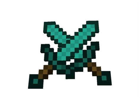 minecraft swords crossed png minecraft diamond sword gif    pngtube