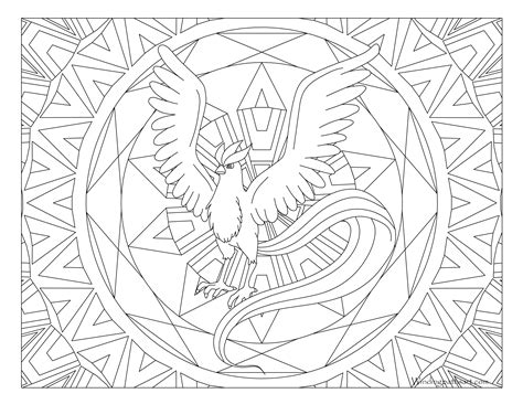 Pokemon Kleurplaten Zapdos POKEMON COLORING PAGES Zapdos