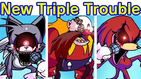 Friday Night Funkin New Triple Trouble Reanimated Remixed Fnf Mod Sonic Exe Reanimated