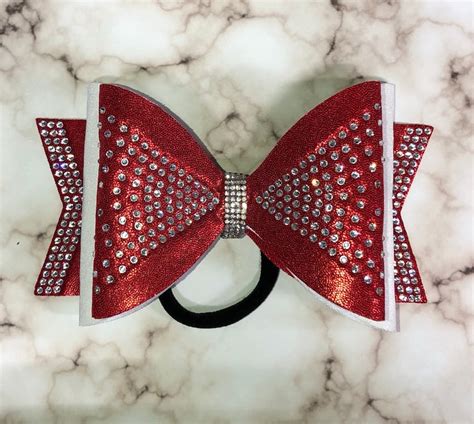 Tailless Cheer Bow Rhinestone Bow Competition Bows Team Etsy