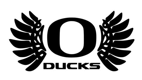Oregon Ducks Logo Black And White