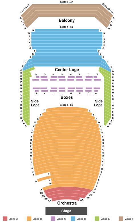 Uihlein Hall At Marcus Center For The Performing Arts Seating Chart