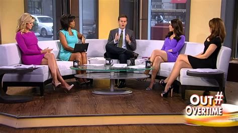 Andrea Tantaros And Jedediah Bila And Harris Faulkner And Ainsley Earhardt Hot Legs Outnumbered 09