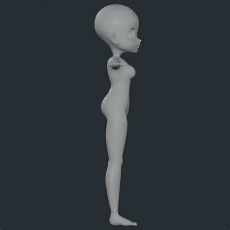 sculpted female character model 3d model cgtrader