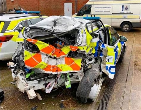 Police Force Shares Horrifying Picture Of Smashed Car To Remind Drivers