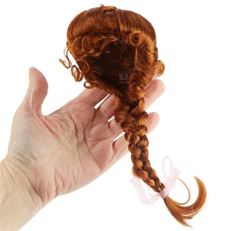 9 Antinas Carrot Red French Braid With Bangs Doll Wig