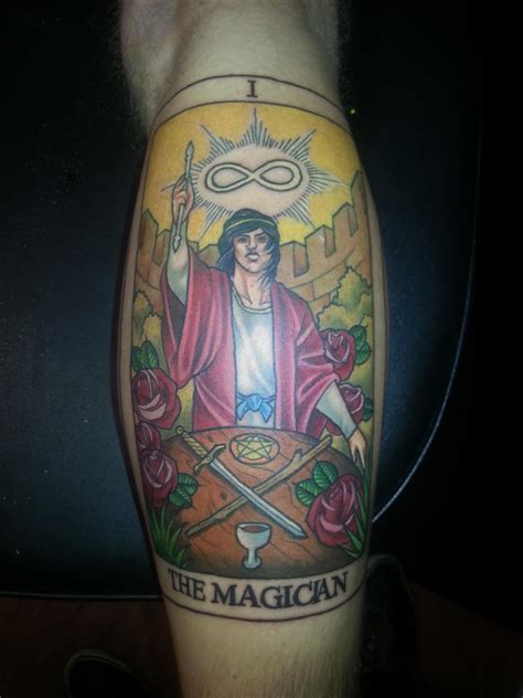 The Magician Tarot Card From Tom Scorpion Tattoo Brisbane North Australia Tattoos