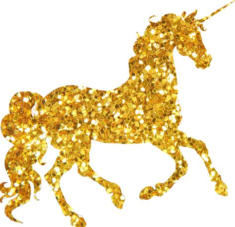 Unicorn Horn Glitter Png Picture Free Stock Gold Unicorn Png Free