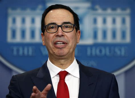 Treasury Secretary Says Tax Bill On Track For Completion Next Month Wsj