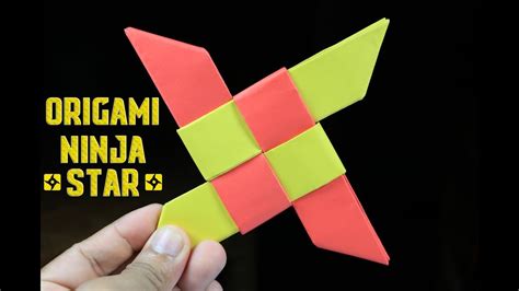 Easy Paper Ninja Star Shuriken Origami Ninja Star DIY Paper