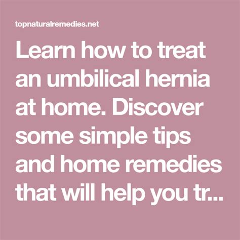 Umbilical Hernia How To Treat It Naturally Umbilical Hernia