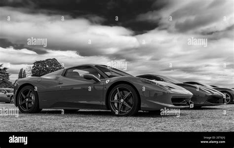 ferrari 458 italia on show at the concours d elegance held at blenheim palace on the 26