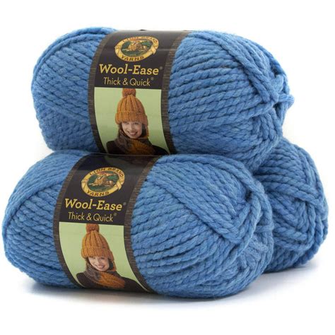 Lion Brand Wool Ease Thick And Quick Yarn Woolacrylic Blend Pack Of