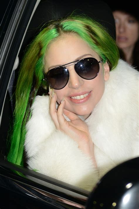 Lady Gagas Green Hair — Love Or Loathe Her Crazy Makeover Hollywood