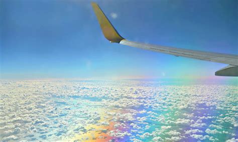 Experience The Thrill Of Chasing Rainbows From An Airplane A Visual