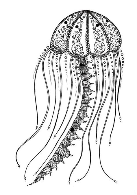 Coloring pages are fun for children of all ages and are a great educational tool that helps children develop fine motor skills, creativity and color recognition! Delicate Jellyfish Adult Coloring Page | FaveCrafts.com