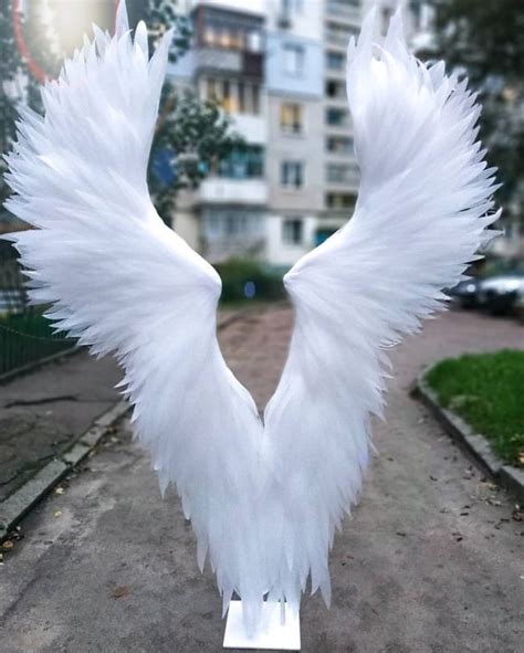 Fluffy White Angel Wings Movable Angel Wings For Dance Etsy