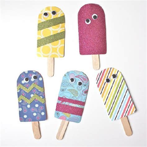 Paper Popsicles Are A Fun Craft For Kids They Make Great Puppets Or