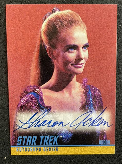 Star Trek Tos Season A Sharon Acker Odona Skybox Autograph Card Ebay