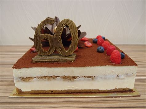 Tiramisu With Chocolate 60 And Chocolate Flower Decor Baker Cake