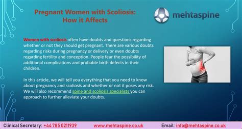 Ppt Pregnant Women With Scoliosis Mehta Spine Powerpoint Presentation Id10624374